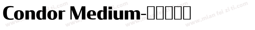 Condor Medium字体转换